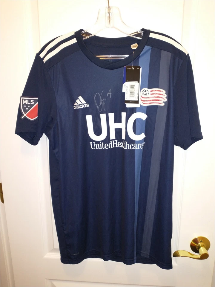Adidas New England Revolution Jersey Authentic Diego Fagundez Autographed Medium - Image 1 of 4