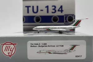 Balkan-Bulgarian Airlines TU-134A-3 Reg: LZ-TUM PandaModels 62417 Diecast 1:400 - Imagen 1 de 10
