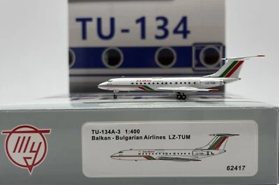Balkan-Bulgarian Airlines TU-134A-3 Reg: LZ-TUM PandaModels 62417 Diecast 1:400 Foto 1 de 4