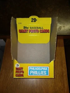 EMPTY !! 1981 Topps Baseball Giant Photo Cards Retail Box - Picture 1 of 3