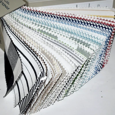 FABRIC SAMPLE BOOK Stripes Plaids Checks TICKING TIME 100% Cotton 69pcs LOT HD - Image 1 of 4