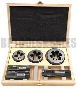 6pc Pipe Tap and Die 1/4" X 18, 3/8" X 18, 1/2" X 14, NPT Engine Repair Tool Set - Picture 1 of 2