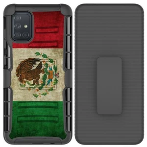 Mexiko Flagge Hybrid Panzer Gürtelclip Holster robuste Handyhülle für Samsung Serie - Bild 1 von 4