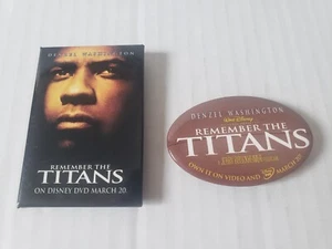 Walt Disney Remember the Titans Promo Button Pinback Lot!! Denzel Washington - Picture 1 of 2