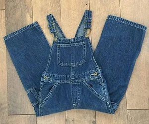 WRANGLER Childrens Sz 4T Blue Denim Bibbed Overalls Cowboy Farm Ranch Western  - Picture 1 of 4