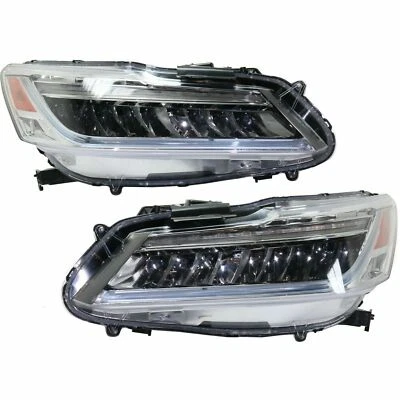 FITS HONDA ACCORD HYBRID 2017 LED RIGHT LEFT HEADLIGHTS HEAD LIGHTS LAMPS PAIR - Imagem 1 de 4