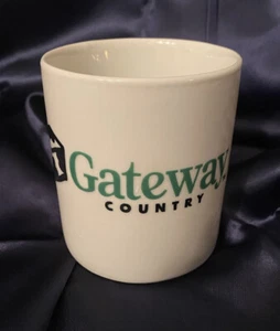 Vintage Advertising Old Tech White Ceramic Gateway Logo Coffee Mug - Picture 1 of 8