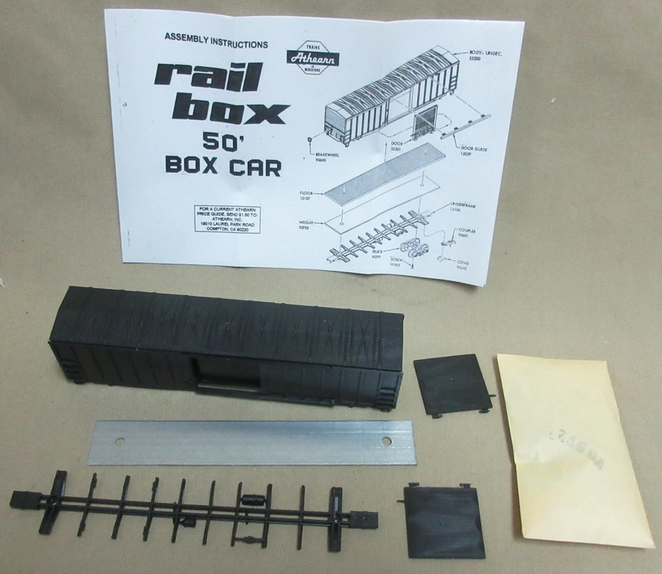 Athearn #5520 Undecorated 50 FT Railbox Boxcar - Image 1 of 1