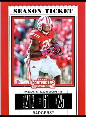 2019 Panini Contenders Draft Picks Collegiate #70 Melvin Gordon III - Image 1 of 2