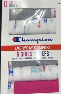 Champion Girls 6-Pack Tagless Breathable Everyday Cotton Brief - Picture 1 of 2