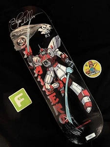 RARO FIRMADO Steve Caballero Gundam Wing Powell Peralta tabla de skate AUTÓGRAFO - Imagen 1 de 9