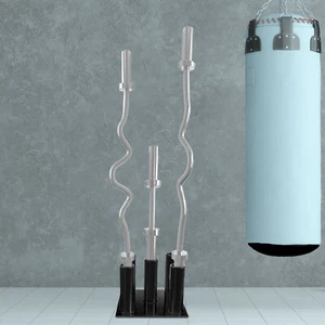 5-Löchern Langhantel Langhantelhalter -Aufbewahrungsständer Hantelhalterung - Bild 1 von 18