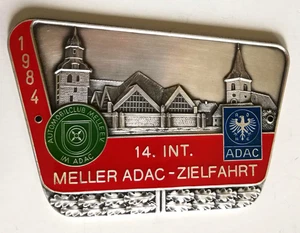 Plakette ADAC AMC Melle 14. Int. Meller ADAC-Zielfahrt 1984 Emblem Sammler - Bild 1 von 4