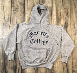 Vintage Marietta College Script Raglan Sweatshirt Hoodie NCAA Olde English sm . - Picture 1 of 10