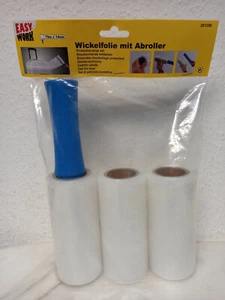 3 x 140 mm Stretchfolie+Abroller 23my Folie Wickelfolie Kofferfolie Umzug - Bild 1 von 2