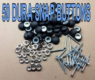 50-DURA-SNAP UPHOLSTERY BUTTONS #30-#36 WITH 3/4" -1 1/2" SCREW STUDS-ANY COLOR - Image 1 of 4