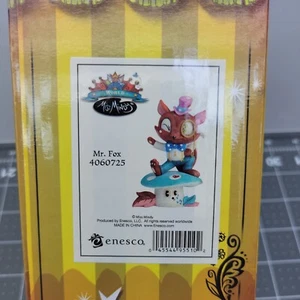 Enesco Il Mondo di Miss Mindy Mr. Fox Pietra Statuina in Resina - Foto 1 di 5