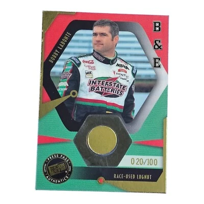 2002 Press Pass Optima Race-Used Lugnut Bobby Labonte NASCAR SP #'d /100 - Image 1 of 2