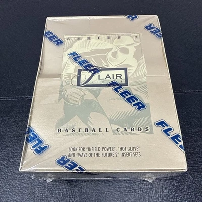 1994 Flair Baseball Series 2 Hobby Box FACTORY SEALED ARod RC Hot Gloves Die-Cut - Image 1 of 4