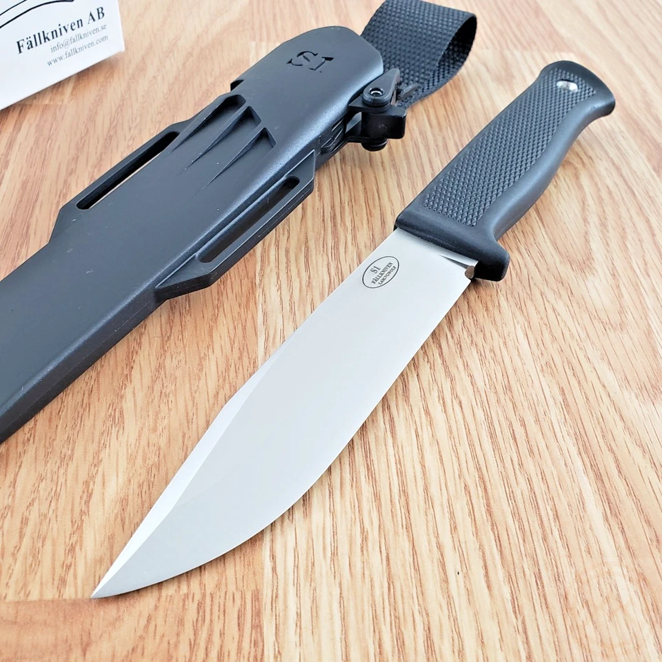 Cuchillo fijo Fallkniven S1 Forest 5,13" hoja de acero negro mango Thermorun Foto 1 de 4
