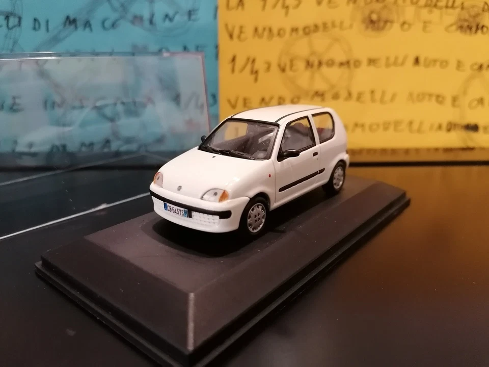 1/43 artigianale Fiat 600 Seicento 1999 bianco white weiss  - prof. repainted - Immagine 1 di 1