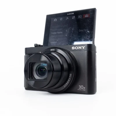 *READ* Sony CyberShot DSC-HX90V 18.2MP Compact Digital Camera 30X Zoom - Black - Photo 1/4