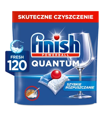 FINISH QUANTUM POWERBALL GESCHIRRSPÜLER-KAPSELN DUFT FRESH FRISCH 120 STÜCK - Bild 1 von 4