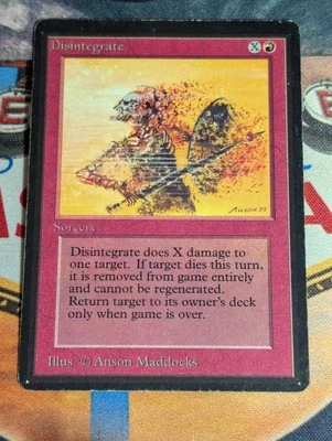 ☠️MTG Beta Disintegrate ☠️ LP 💎 - Image 1 of 3