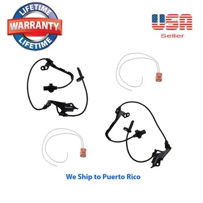 2 ABS Wheel Speed Sensor Front & 2 Connector Fit Honda Pilot Acura MDX ZDX 09-15 - Image 1 of 4