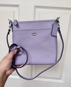 Coach CC526 Kitt Sun Orange Leather Messenger Crossbody Bag New - Picture 1 of 14