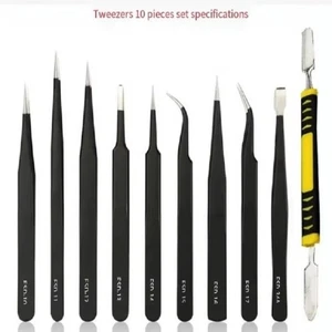9/10/11Pcs Multifunctional Tweezers Set Repair Tools Professional Use - Picture 1 of 16