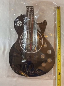 GUITARRA Reloj de Pared Hecho de Disco de Vinilo *Reloj de Pared 11.75" Bonita Vida Buen Tiempo - Imagen 1 de 3