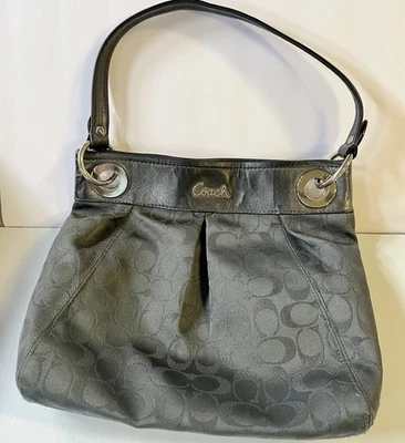 Coach  G1161-F17680 Ashley Signature Charcoal (teal tones) Lurex Hipster Bag - Image 1 of 4