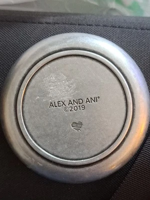 Vtg Alex Ani: "Endless Love" Infinity Silver Trinket Dish Tray Jewelry Organizer - Image 1 of 3