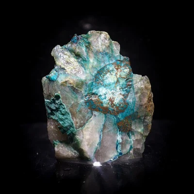 Azurita verde áspera - Gemas minerales de cristal curativo de piedras preciosas naturales - 193,00 quilates Foto 1 de 4