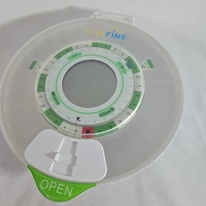 LiveFine Smart WiFi 28 Tage Automatischer Pillenspender mit Verriegelungsschlüssel, Frosted Li - Bild 1 von 14