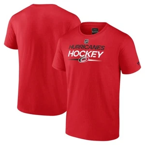 Men's Fanatics Red Carolina Hurricanes Authentic Pro Primary T-Shirt - Picture 1 of 3