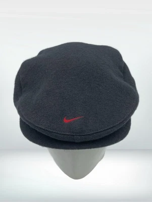 Vintage Nike Tiger Woods Wool Hat Golf Center Mini Swoosh Cabbie Newsboy Sz L - Image 1 of 4