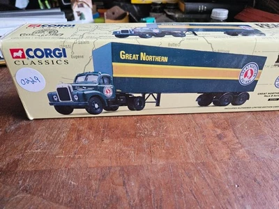 CORGI, 1 64TH GREAT NORTHERN FREIGHT TRUCK AND TRAILER, BOXED, NOS - Image 1 of 4