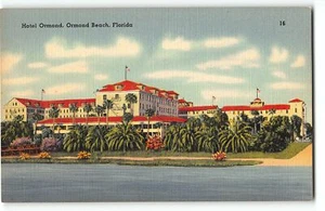 Hotel Ormond, Ormond Beach, Florida - 40er Jahre Leinen Postkarte - Bild 1 von 2