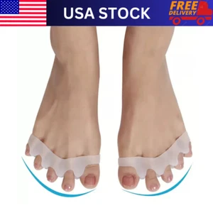 Pairs Toe Separator Bunion Corrector Silicone Straightener Orthopedic Spacer - Picture 1 of 5