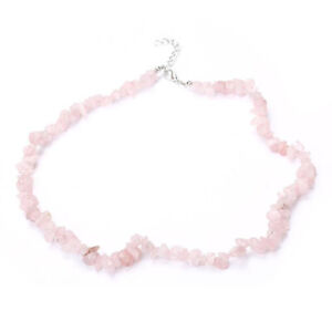 Long 20 Inch Natural Crystal Quartz Chips Gemstone Beads Strand Necklace