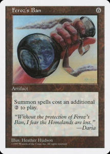 4x Feroz's Ban - LP - 5th Edition - SPARROW MAGIC mtg - Picture 1 of 1