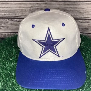 Vintage Dallas Cowboys Snapback Hat Cap White ANNCO FRAM Promo NFL Football 90s - Picture 1 of 6