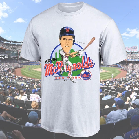 New York Mets Kevin McReynolds Caricature T-Shirt Gift For Men Women All Sizes Cover