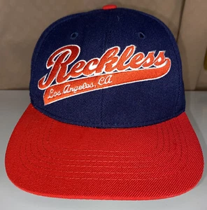 Young & Reckless -  LA Los Angeles, CA Hat Ball Cap SnapBack Blue Red - Picture 1 of 7