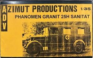 1/35 AZIMUT PRODUCTIONS PHANOMEN GRANIT 25H SANITAT RESIN TRUCK KIT - Imagen 1 de 1