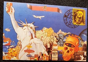United  States of Europe  1989  Statue of liberty postcard - Picture 1 of 2