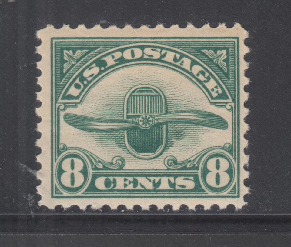 US Sc C4 MNH. 1923 8c green Wooden Propeller, fresh, F-VF. - Image 1 of 1