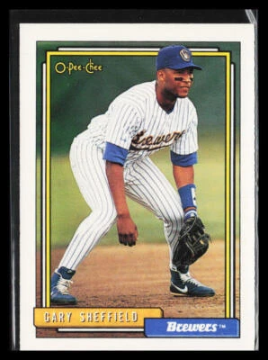 1992 O-Pee-Chee Gary Sheffield #695    - - Image 1 of 2
